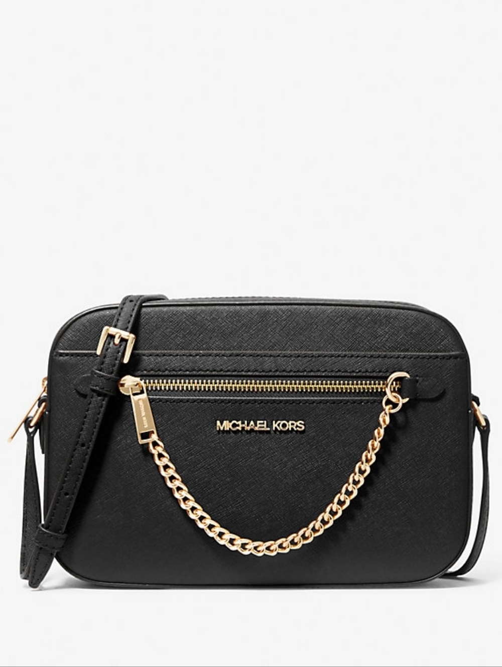 Michael Kors Black Saffiano Leather Crossbody